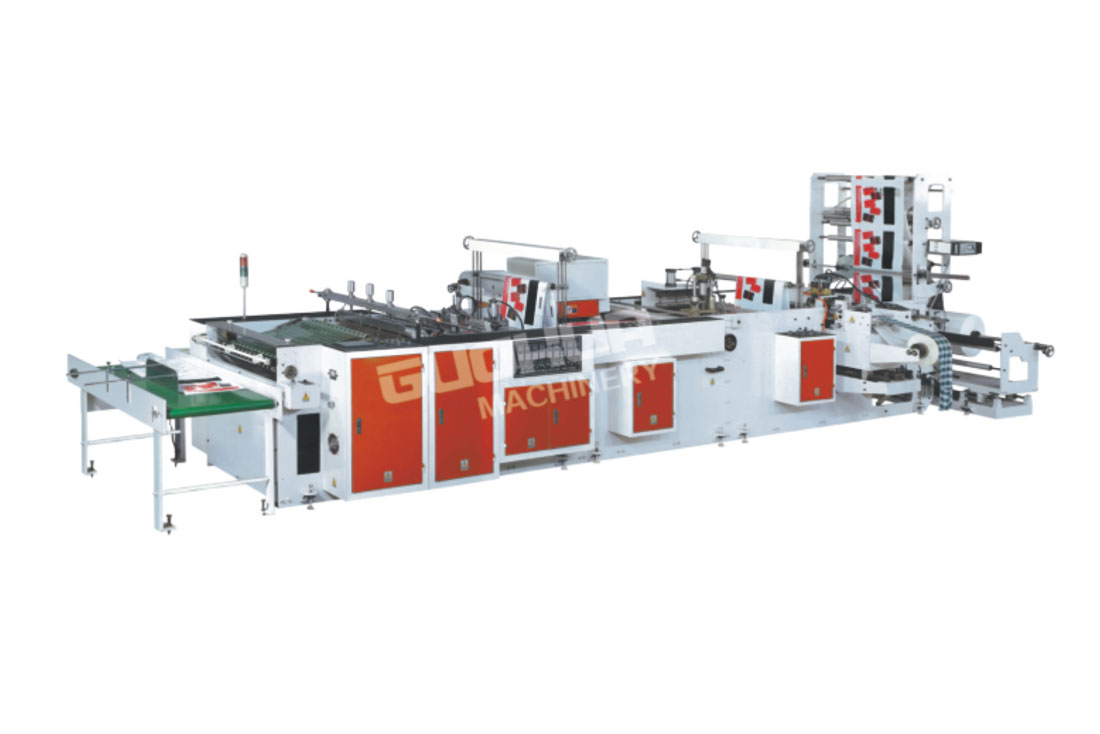 Fully Automatic Plastic Handle Bag Making Machine(Four Functions)