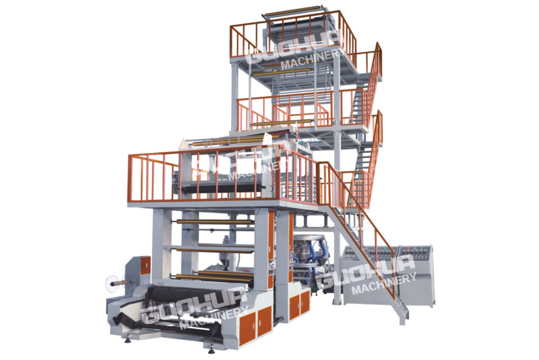 A+B+C Three-layer Co-extrusion Blown Film Machine